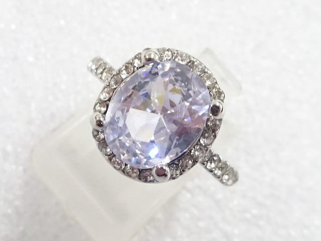 JAPANESE KIMONO / ANTIQUE CRYSTAL RING (SIZE 10)